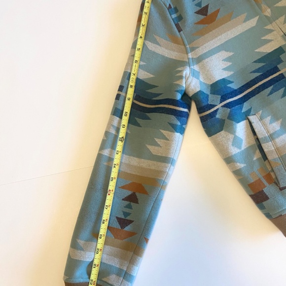 Pendleton Wool Southwestern Aztec Bomber Jacket M Limited Edition Blanket Style - Picture 12 of 12